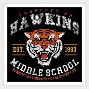 Hawkins Middle School 1983 Color Sticker